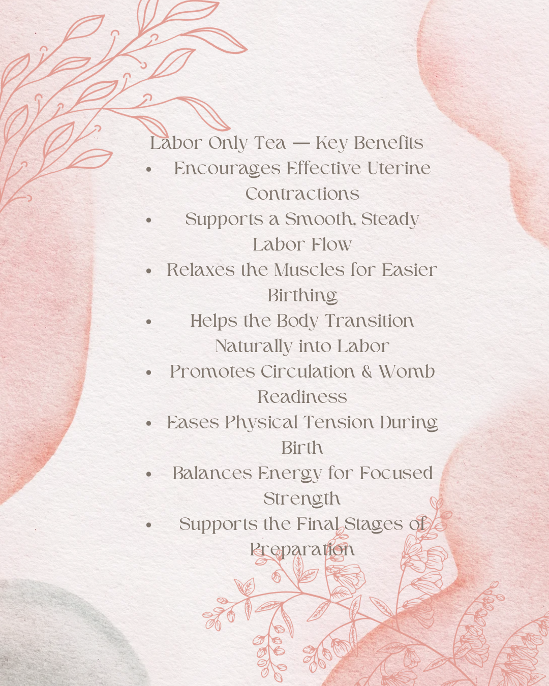 Active Labor Tea