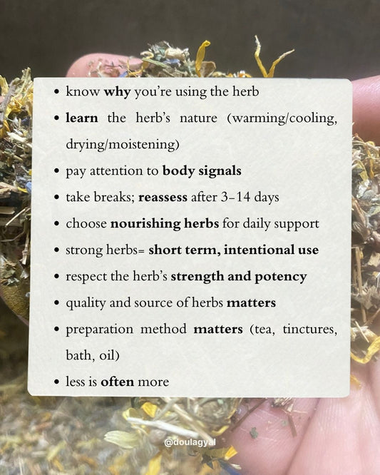 Using discernment with herbs