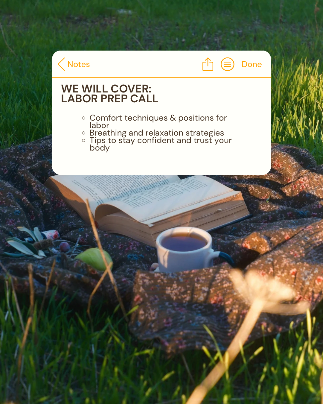 Labor Prep Call